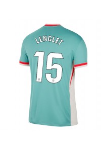 Atletico Madrid Clement Lenglet #15 Jalkapallovaatteet Vieraspaita 2024-25 Lyhythihainen